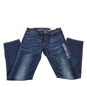 NWT American Eagle Mens Ne(x)t Level Flex Slim Straight Jeans Dark Indigo 34x34